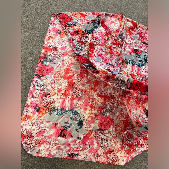 Vintage Winlar Floral Multicolor Kaftan Poncho Cover-Up Dress O/S‎ Boho Festival - Picture 7 of 8